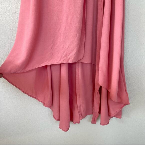 WAYF Pink Wrap Short Sleeve Midi Dress (Size XS) - Picture 5 of 9
